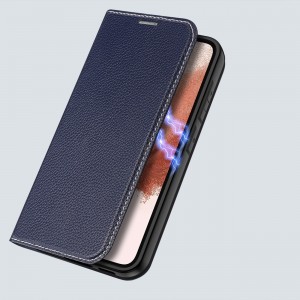 Samsung Galaxy S23 Plus Dux Ducis Skin X2 mágneses fliptok kék