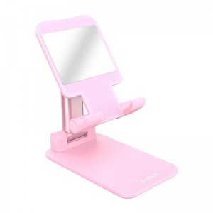 Orico mobiltelefon állvány, telefonállvány tükörrel (rózsaszín)