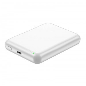 Vipfan F12 Powerbank mágneses vezeték nélküli töltéssel, 20W 5000 mAh (fehér)