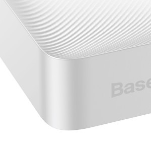 Baseus Bipow Power Bank 20000mAh 15W + USB-A - Micro USB 0,25m kábel fehér (PPBD050102)
