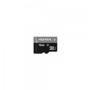 ADATA Memóriakártya MicroSDHC 16GB + Adapter UHS-I CL10 (50/10)-2