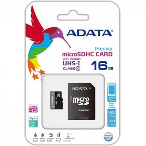 ADATA Memóriakártya MicroSDHC 16GB + Adapter UHS-I CL10 (50/10)