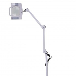 ML22 álló LED-es kozmetikai lámpa, sminklámpa 22W, 8x nagyítással gurulós-2