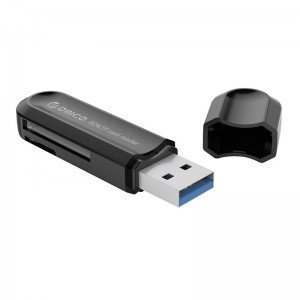 Orico CRS21-BK microSD/SD kártyaolvasó USB 3.0, 2TB-ig (fekete)