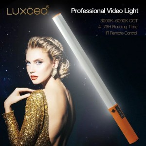 LUXCEO Q508D LED lámpa, fénycső távirányítóval 3200K-5600K-4