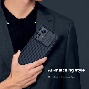 Xiaomi 12T Pro Nillkin CamShield Pro tok fekete