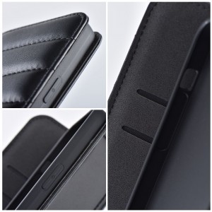 Samsung Galaxy A52 5G/A52 4G/A52S 5G Puffer fliptok fekete