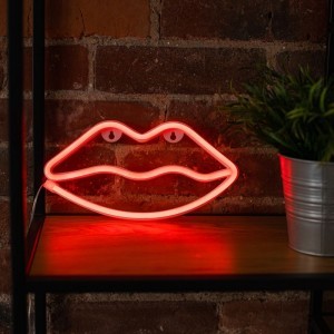 Forever Light Neon LED ajkak piros Bat + USB (FLNEO8)