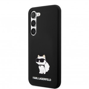 Samsung Galaxy S23+ Karl Lagerfeld Liquid Silicone Choupette NFT tok fekete (KLHCS23MSNCHBCK)