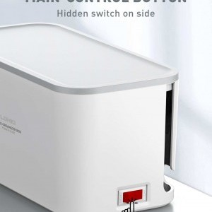 LDNIO SE5334/SC5309 hálózati elosztó 5 AC aljzattal, 3x USB, 2m fehér kábelrendező dobozzal-14