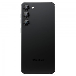 Samsung Galaxy S23/S23 Plus Spigen Optik.TR 2x kameralencsevédő 9H üveg fekete keretes (AGL05962)