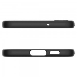 Samsung Galaxy S23 Spigen Liquid Air flexibilis TPU gél tok matt fekete
