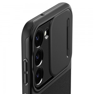 Samsung Galaxy S23 Spigen Optik Armor Tok Kameravédelemmel Fekete