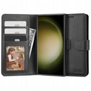 Samsung Galaxy S23 Ultra Tech-Protect Wallet fliptok fekete