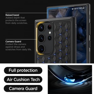 Samsung Galaxy S23 Ultra Spigen Cryo Armor tok fekete (S Pent nem tartalmaz)