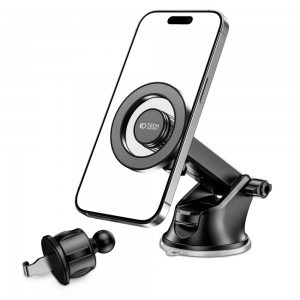 Tech-Protect N51 Műszerfalra és Szellőzőre Szerelhető MagSafe-es Autós Tartó fekete-1