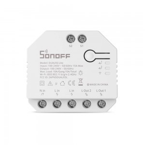 Sonoff Dual R3 Lite okos kapcsoló, okos relé