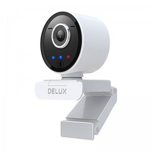 Delux DC07 intelligens webkamera mozgáskövető funkcióval és beépített mikrofonnal  (fehér) 2MP 1920x1080p