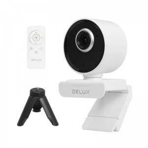 Delux DC07 intelligens webkamera mozgáskövető funkcióval és beépített mikrofonnal  (fehér) 2MP 1920x1080p
