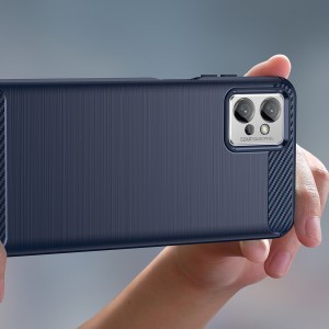 Asus Zenfone 9 Carbon szénszál mintájú TPU tok fekete