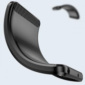 Realme GT Neo 3 Carbon szénszál mintájú TPU tok fekete