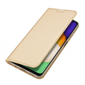 Samsung Galaxy A14 4G/5G Dux Ducis Skin Pro Öko Bőr fliptok arany