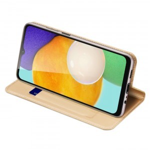 Samsung Galaxy A14 4G/5G Dux Ducis Skin Pro Öko Bőr fliptok arany
