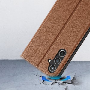 Samsung Galaxy A54 5G Dux Ducis Skin X2 mágneses fliptok barna