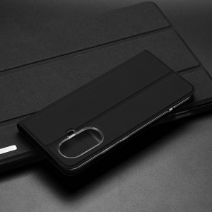 Samsung Galaxy A54 5G Dux Ducis Skin Pro Öko Bőr fliptok fekete