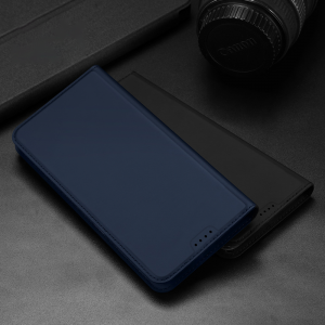 Samsung Galaxy A54 5G Dux Ducis Skin Pro Öko Bőr fliptok kék