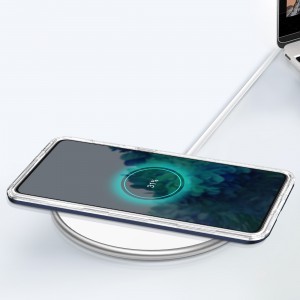 Samsung Galaxy S23 Plus Clear 3 az 1-ben szilikon tok kerettel kék