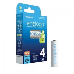 Panasonic Eneloop AA 2000mAh akkumulátor elem - 4 db