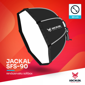 Jackal SFS-90 softbox speedlite rendszervakuhoz 90cm