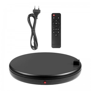 PULUZ 360 fokos termékforgató 45cm fekete, hálózati csatlakozóval, távirányítóval, 100kg teherbírás (PU3147EU)-1