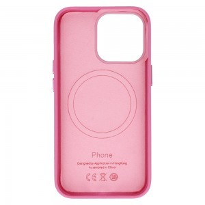 iPhone 14 MagSafe Leather bőr tok rózsaszín