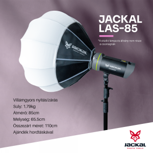 Jackal LAS-85 lantern gömb bowens softbox (85cm)-1