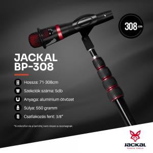 Jackal BP-308 Boompole mikrofonrúd (71-308cm)-1