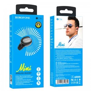 Borofone BC34 Mini Bluetooth fülhallgató fekete