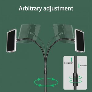 Teleszkópos tablet tartó állvány flexibilis nyakkal 110-175cm-5