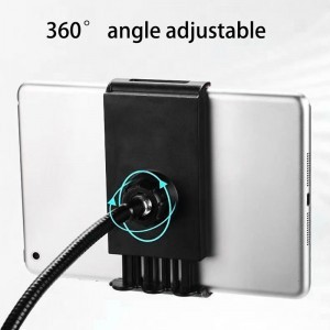 Teleszkópos tablet tartó állvány flexibilis nyakkal 110-175cm-8