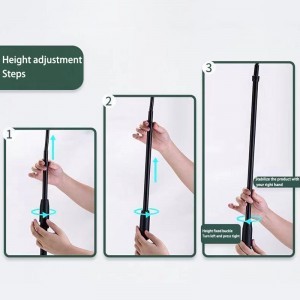 Teleszkópos tablet tartó állvány flexibilis nyakkal 110-175cm-1