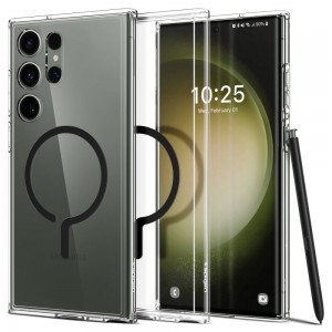 Samsung Galaxy S23 Ultra Spigen Ultra Hybrid OneTap Ring MagSafe tok fekete (S Pent nem tartalmaz)