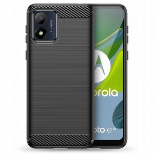 Motorola Moto E13 Tech-Protect TPU Carbon mintás tok fekete