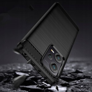 Xiaomi Redmi Note 12 5G / Poco X5 5G Tech-Protect TPU Carbon mintás tok fekete