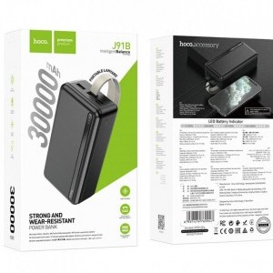 HOCO J91B Powerbanka 30000mAh 10W fekete-4