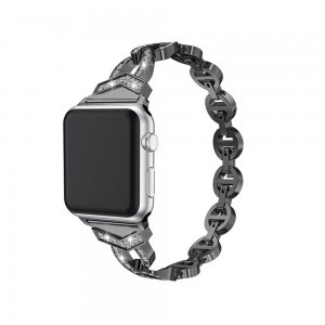 Apple Watch 38/40/41 mm Karkötő óraszíj design 3 fekete