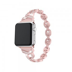 Apple Watch 42/44/45 mm Karkötő óraszíj design 3 rózsaszín