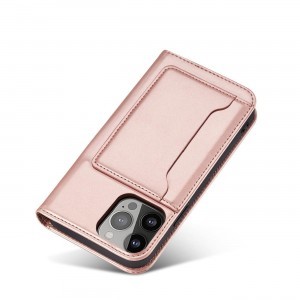 Samsung Galaxy A54 5G Mágneses Card fliptok rózsaszín