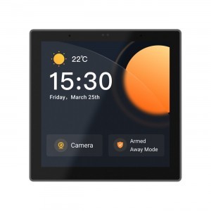 Sonoff intelligens otthoni vezérlőpanel érintőképernyővel Zigbee 3.0 Google Assistant, Alexa fekete (NSPanel Pro)
