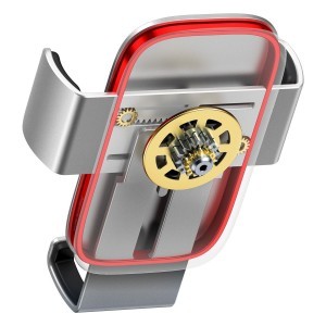 Baseus Metal Age II gravitációs autós telefontartó szellőzőrácsra helyezhető ezüst (SUJS000012)
